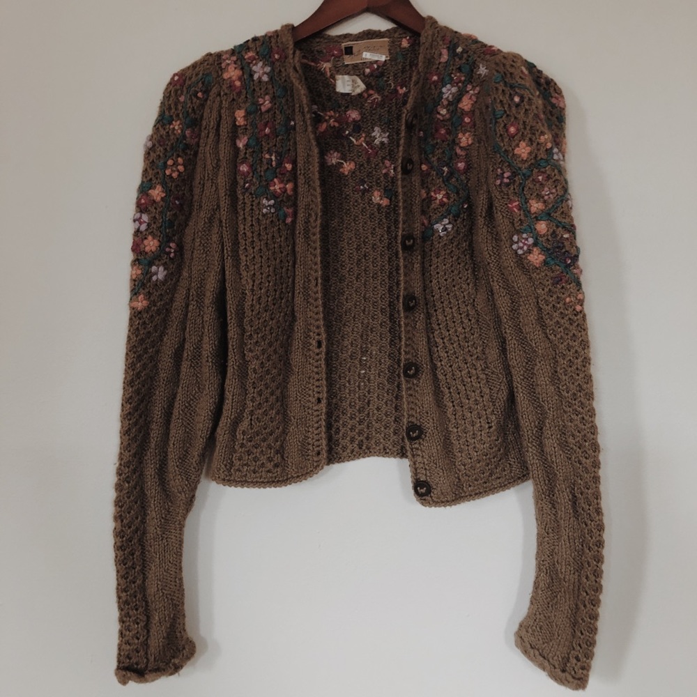 Embroidered Wolkenstricker Cardigan